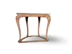 Wandtafel half rond zalmroze Wandtafel half rond uniek zalmroze