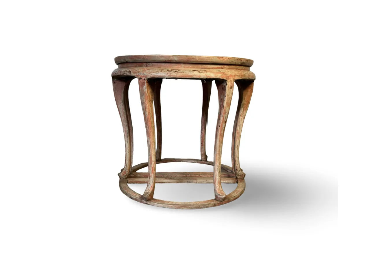 Wandtafel half rond zalmroze Wandtafel half rond uniek zalmroze