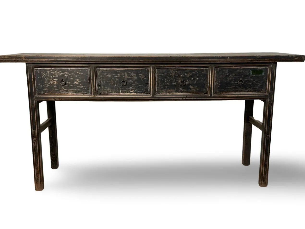 Wandtafel zwart 4 lades uniek Wandtafel zwart 4la uniek