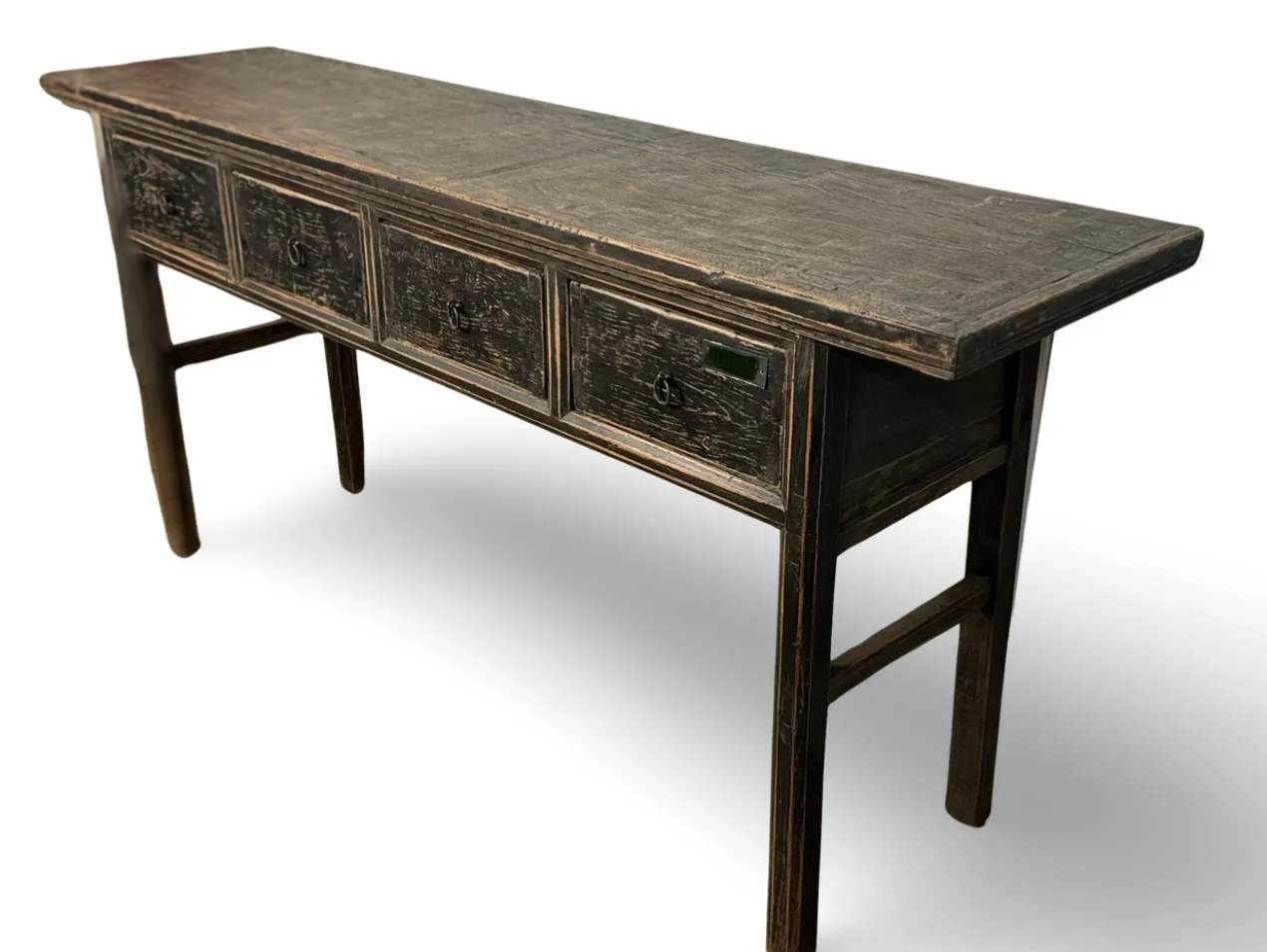 Wandtafel zwart 4 lades uniek Wandtafel zwart 4la uniek