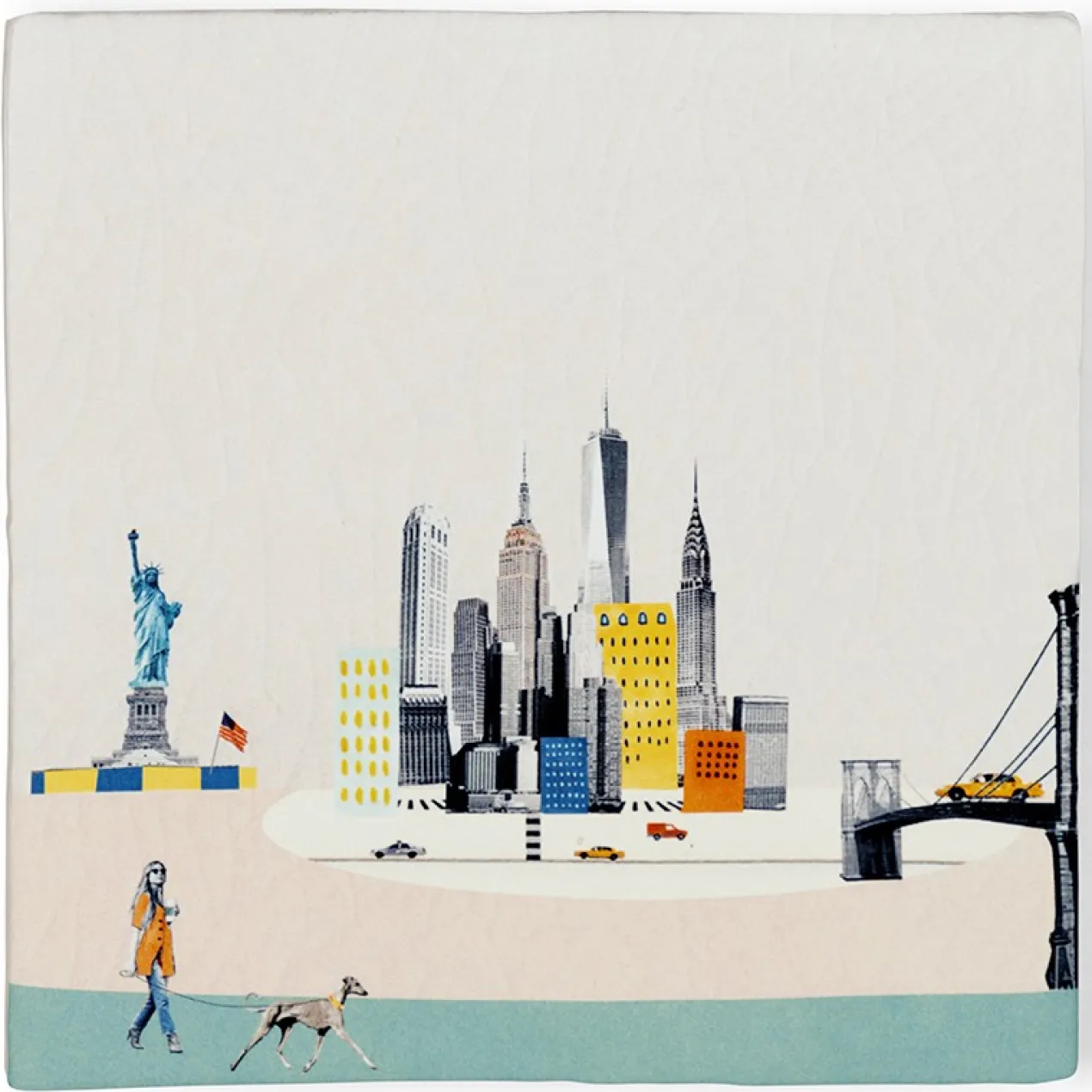 Wandtegel Awakening New York M