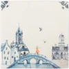 Wandtegel Delfts blauw M