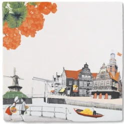 Wandtegel Kus uit Alkmaar M
