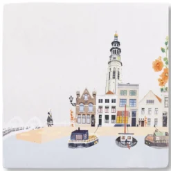 Wandtegel Moois uit Middelburg M