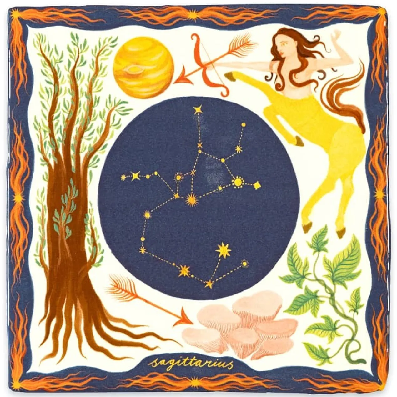 Wandtegel Sagittarius S
