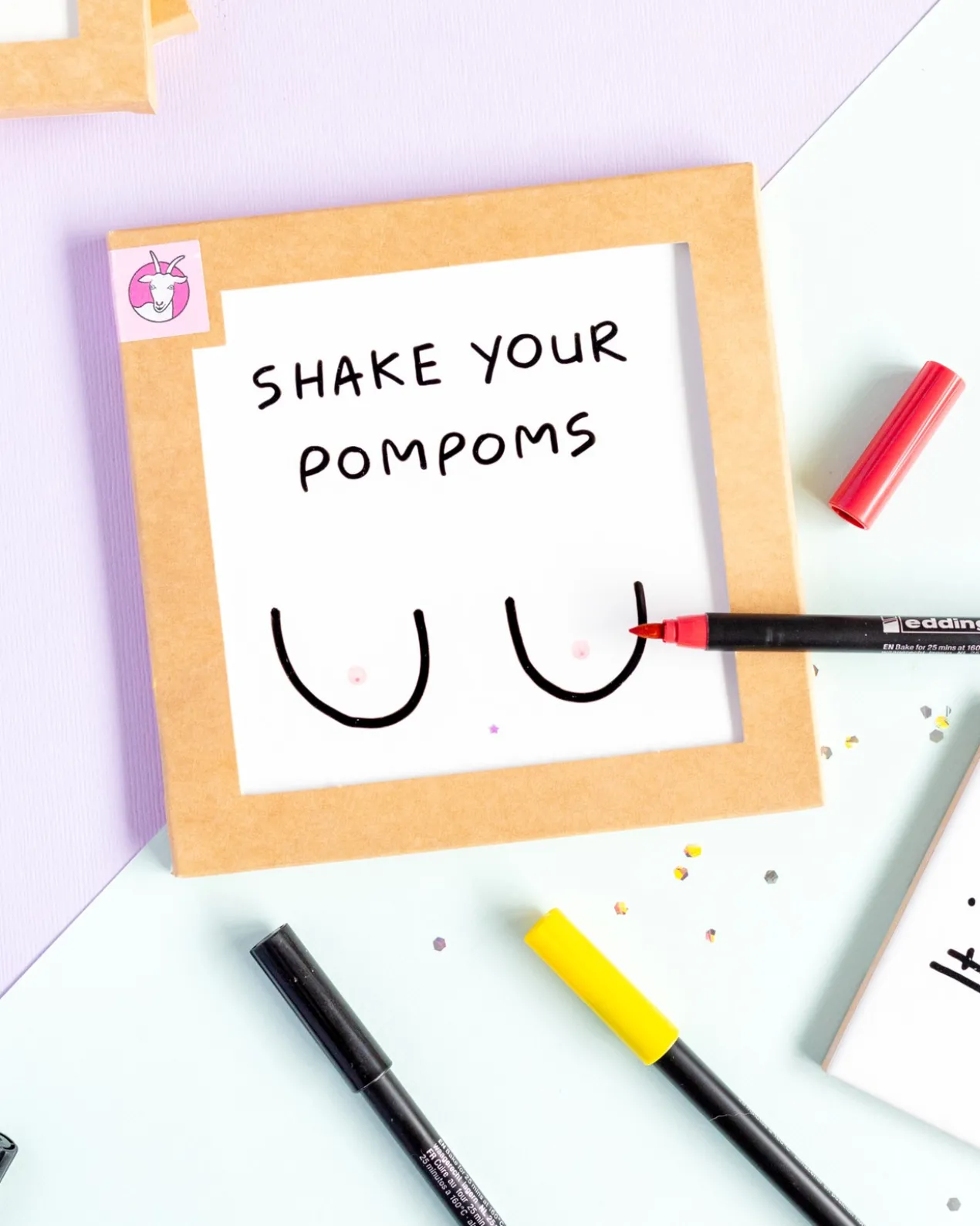 Wandtegel - Shake your pompoms