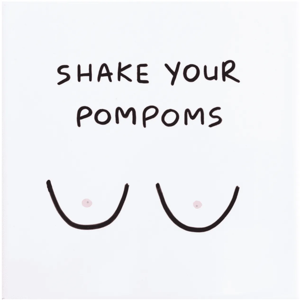 Wandtegel - Shake your pompoms