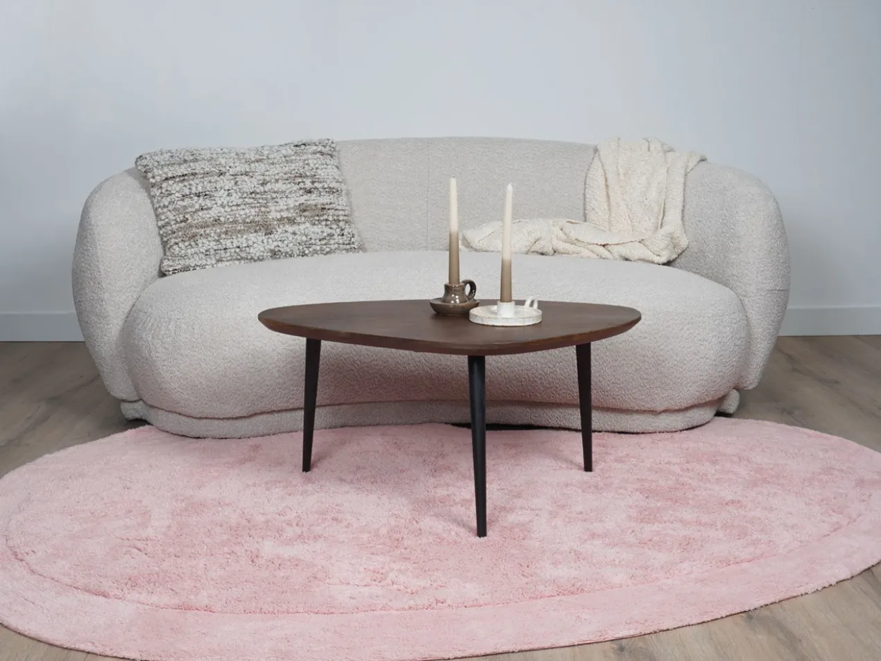 Wasbaar Vloerkleed Beach – Pink 160 x 230 cm