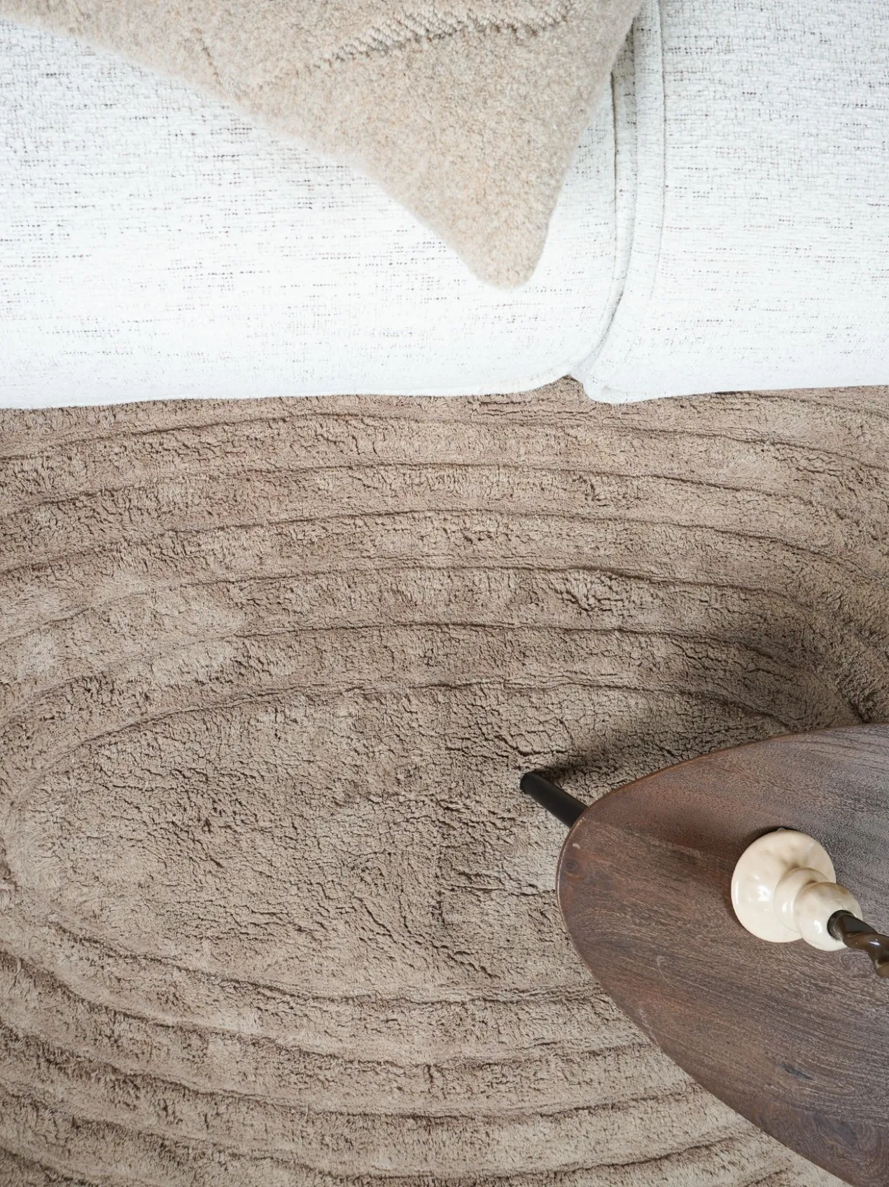 Wasbaar Vloerkleed Oliver – Taupe 140 x 200 cm
