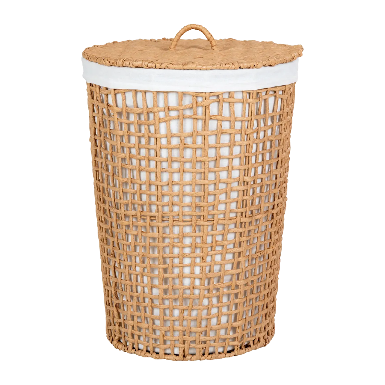 Wasmand Elsa met deksel Naturel
