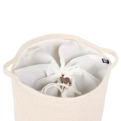 Wasmand katoen naturel Ø35 cm