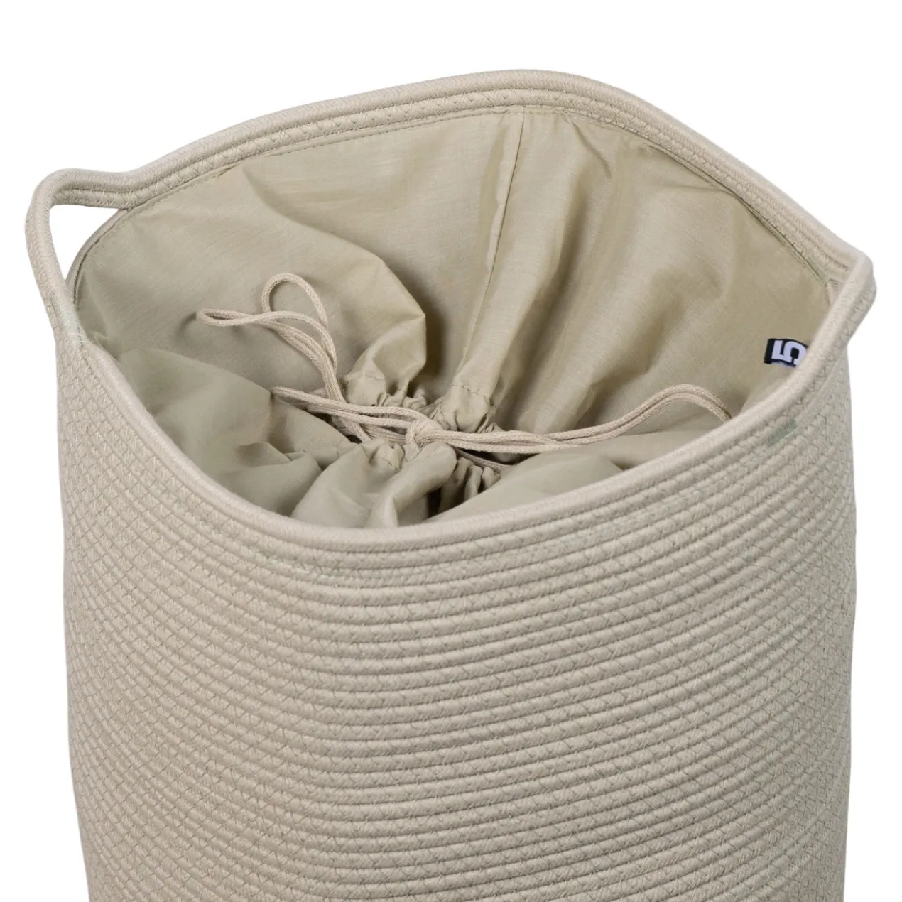 Wasmand katoen pistachio green Ø35 cm