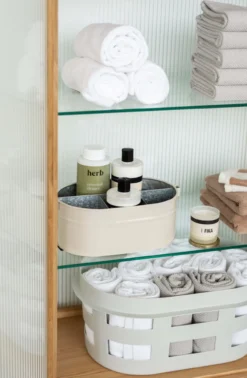 Wasmand Laundry Basket S nougat