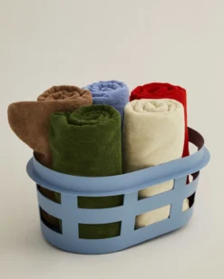 Wasmand Laundry Basket S soft blue