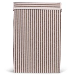 Wasmand rechthoek stripe brown