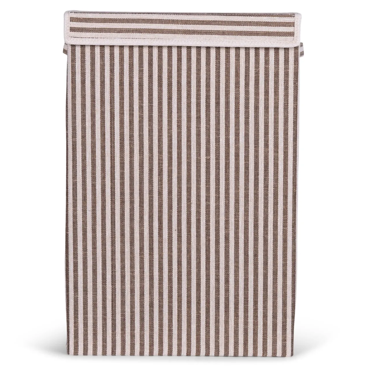 Wasmand rechthoek stripe brown