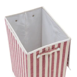 Wasmand rechthoek stripe burgundy