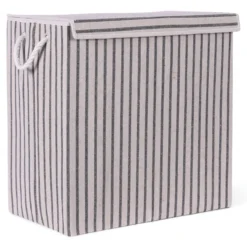 Wasmand rechthoek XL stripe black