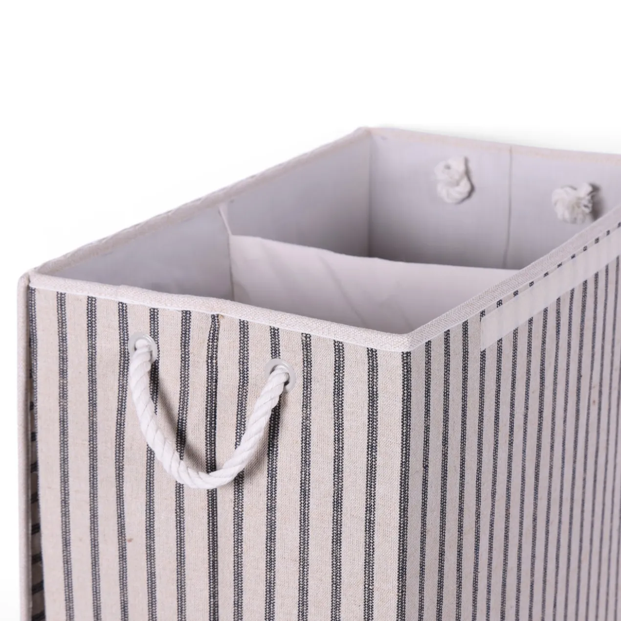 Wasmand rechthoek XL stripe black