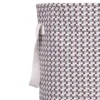 Wasmand rond bruin square Ø38 cm