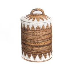Waterhyacint mand Sekitar naturel/wit Medium