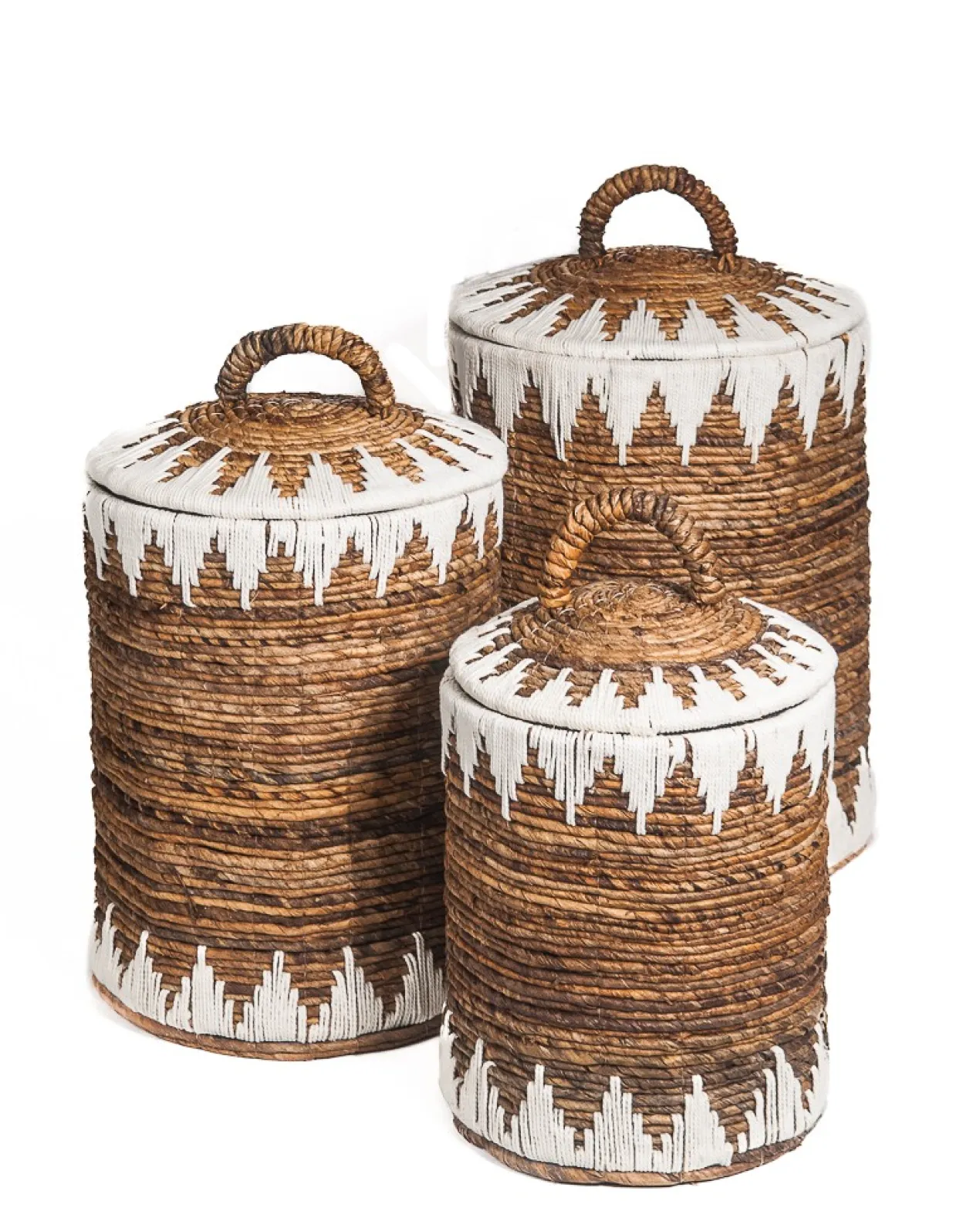 Waterhyacint mand Sekitar naturel/wit Medium