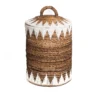 Waterhyacint mand Sekitar naturel/wit Large