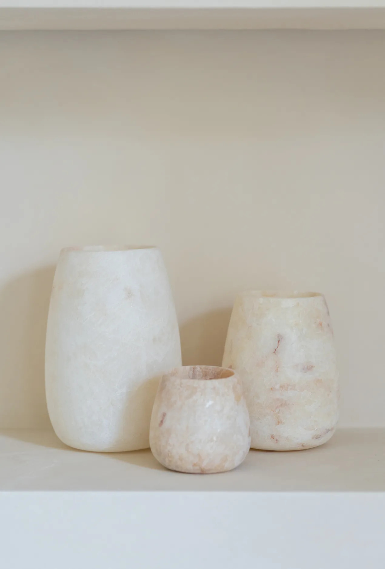 Waxinelichthouder Alabaster Ø15 cm