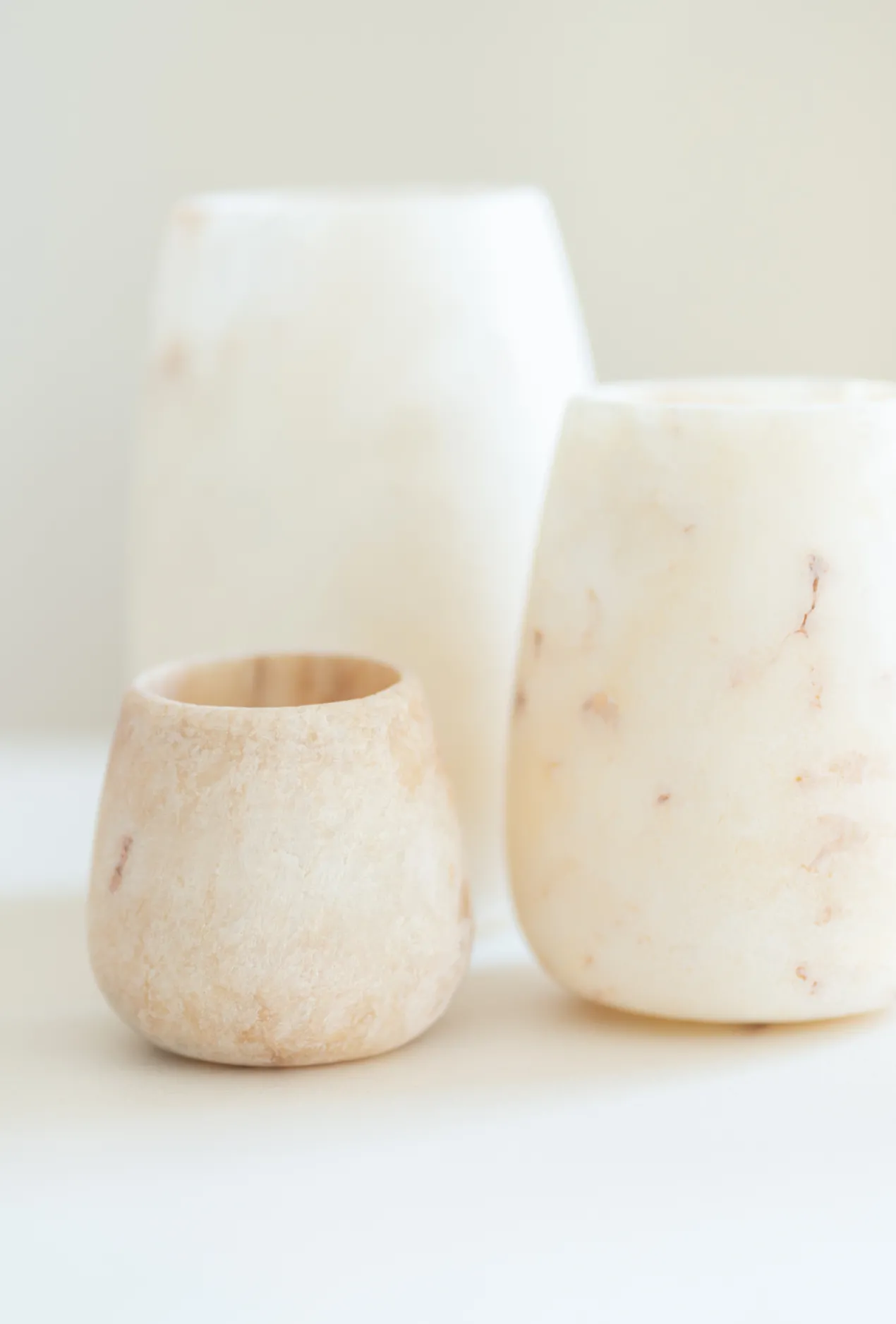 Waxinelichthouder Alabaster Ø15 cm