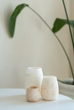 Waxinelichthouder Alabaster Ø15 cm