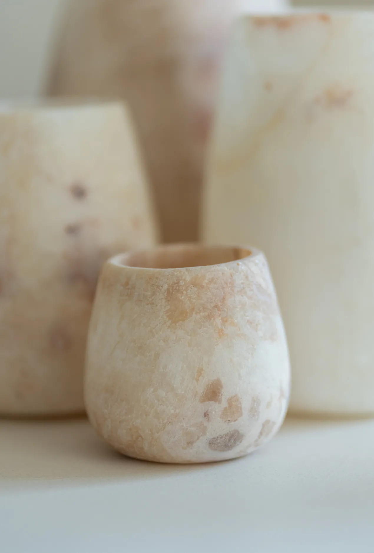 Waxinelichthouder Alabaster Ø15 cm
