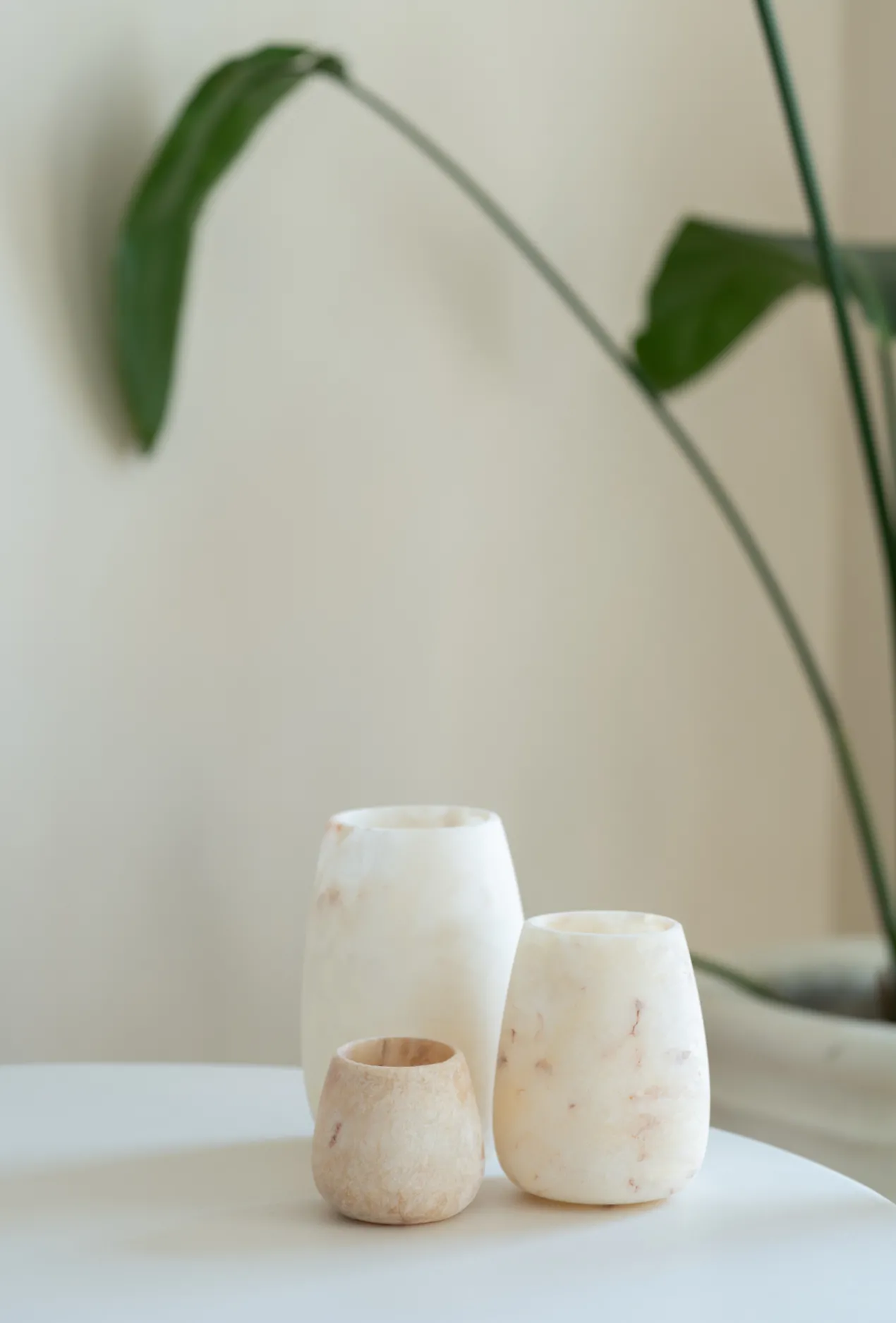 Waxinelichthouder Alabaster Ø20 cm
