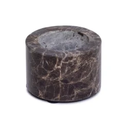 Waxinelichthouder cilinder Dark Emperador S 6x4cm