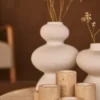 Waxinelichthouder cilinder Travertine S 6x4cm