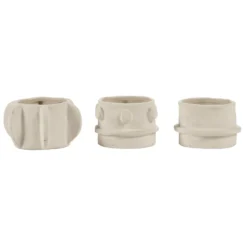 Waxinelichthouder Molly beige - set van 3