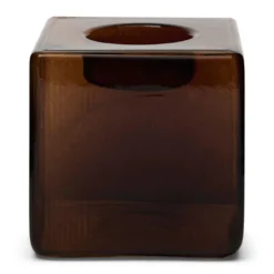 Waxinelichthouder Pia H8 cm brown
