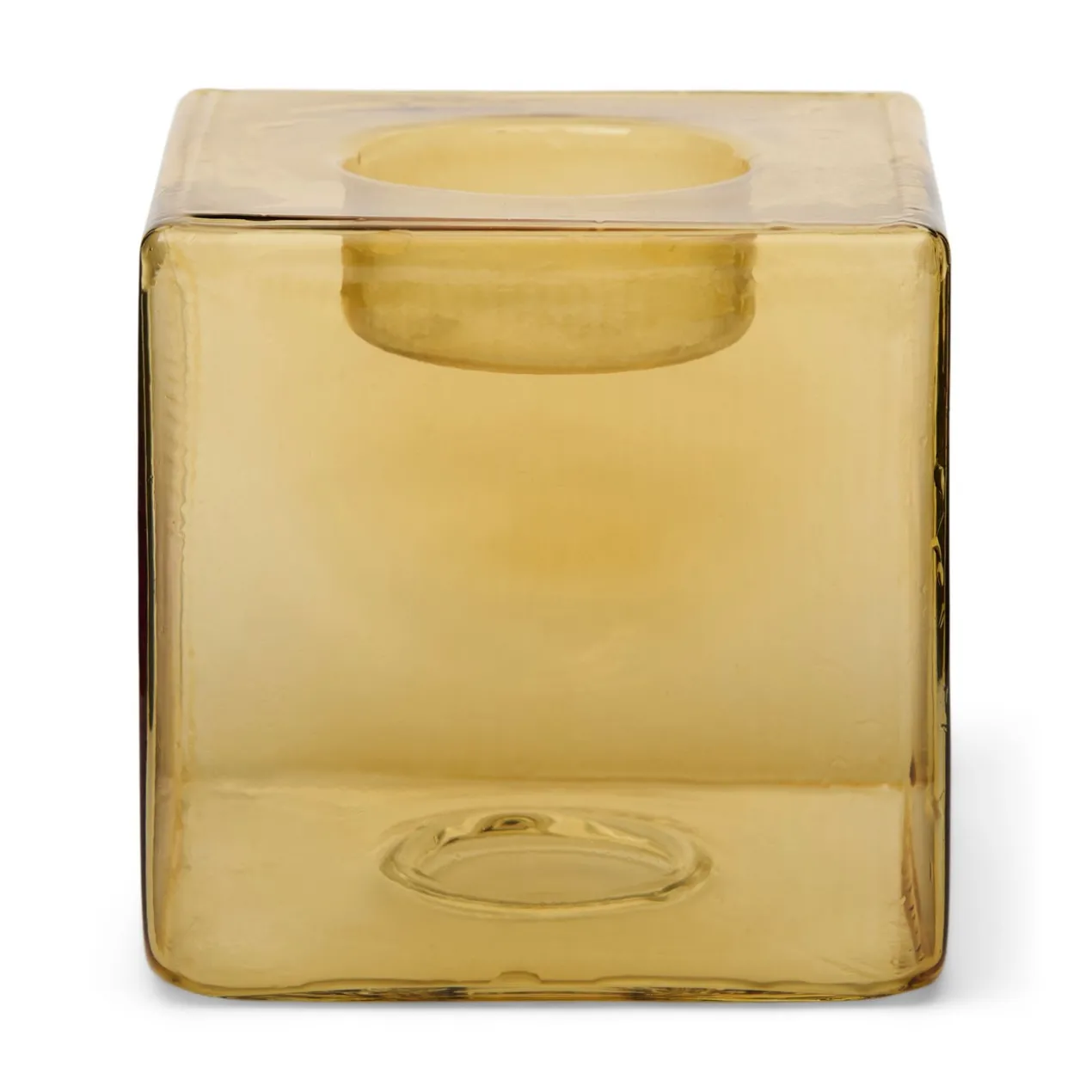 Waxinelichthouder Pia light H8 cm yellow