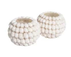 Waxinelichthouder Schelpen - set van 2