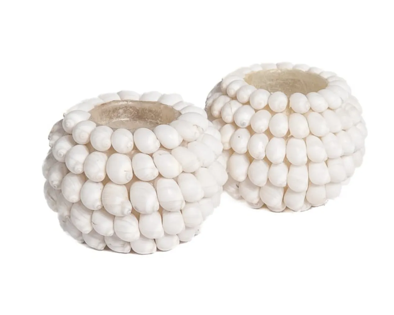 Waxinelichthouder Schelpen - set van 2