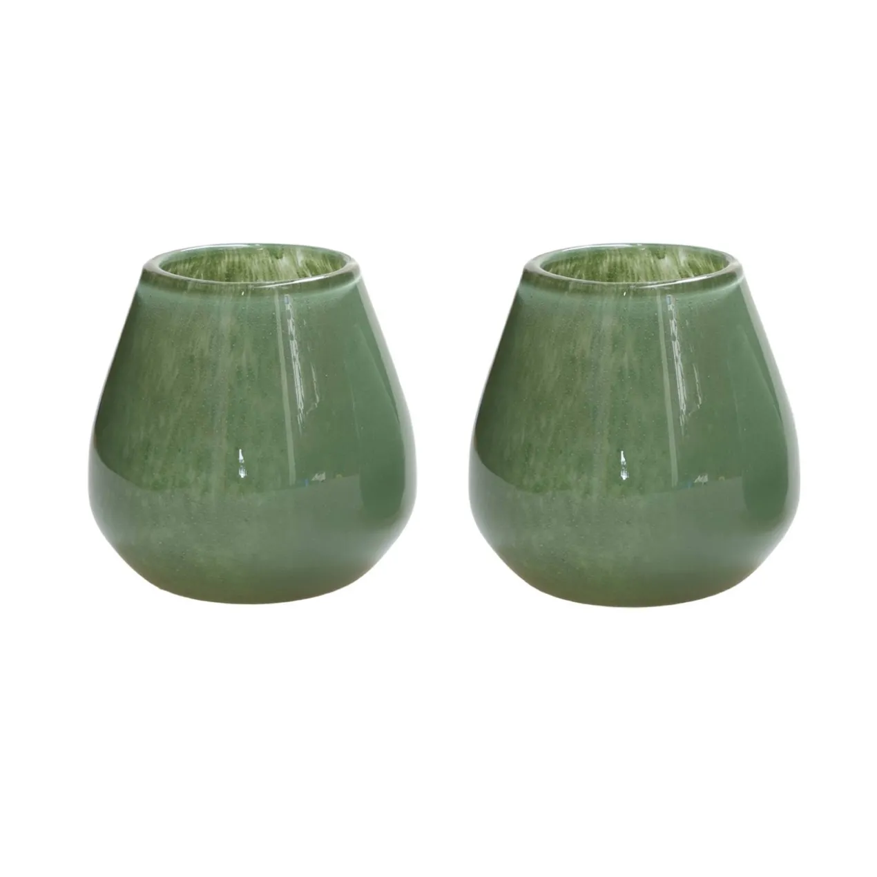 Waxinelichthouder Tasman XS Elite green - set van 2