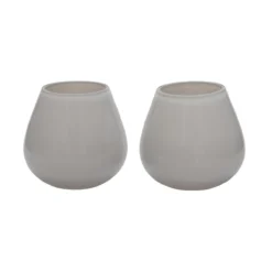 Waxinelichthouder Tasman XS Ø12,5 cm ivory - set van 2
