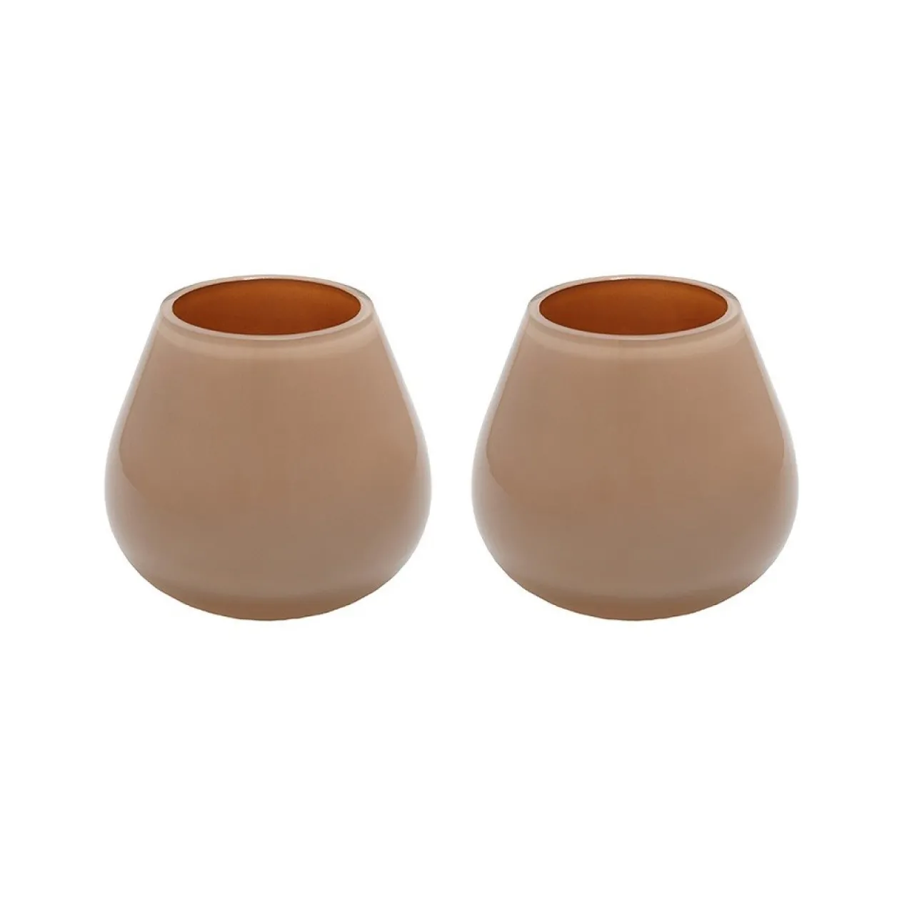 Waxinelichthouder Tasman XS Ø12,5 cm sand - set van 2