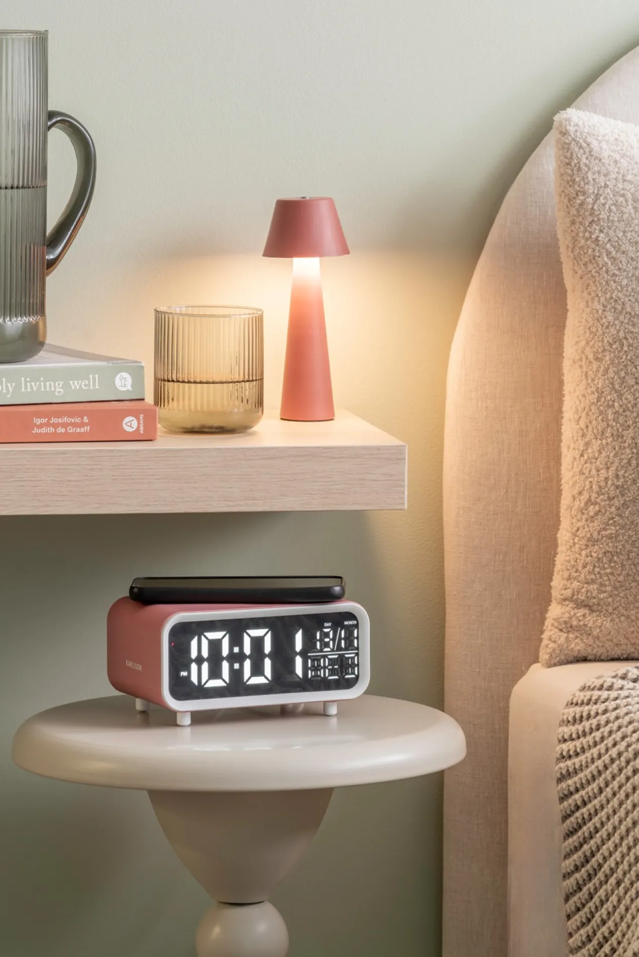 Wekker Chunky LED - Roze