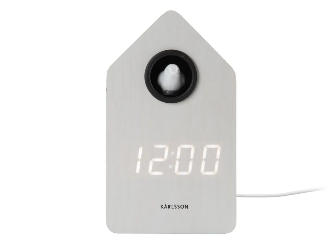 Wekker Cuckoo LED - Wit
