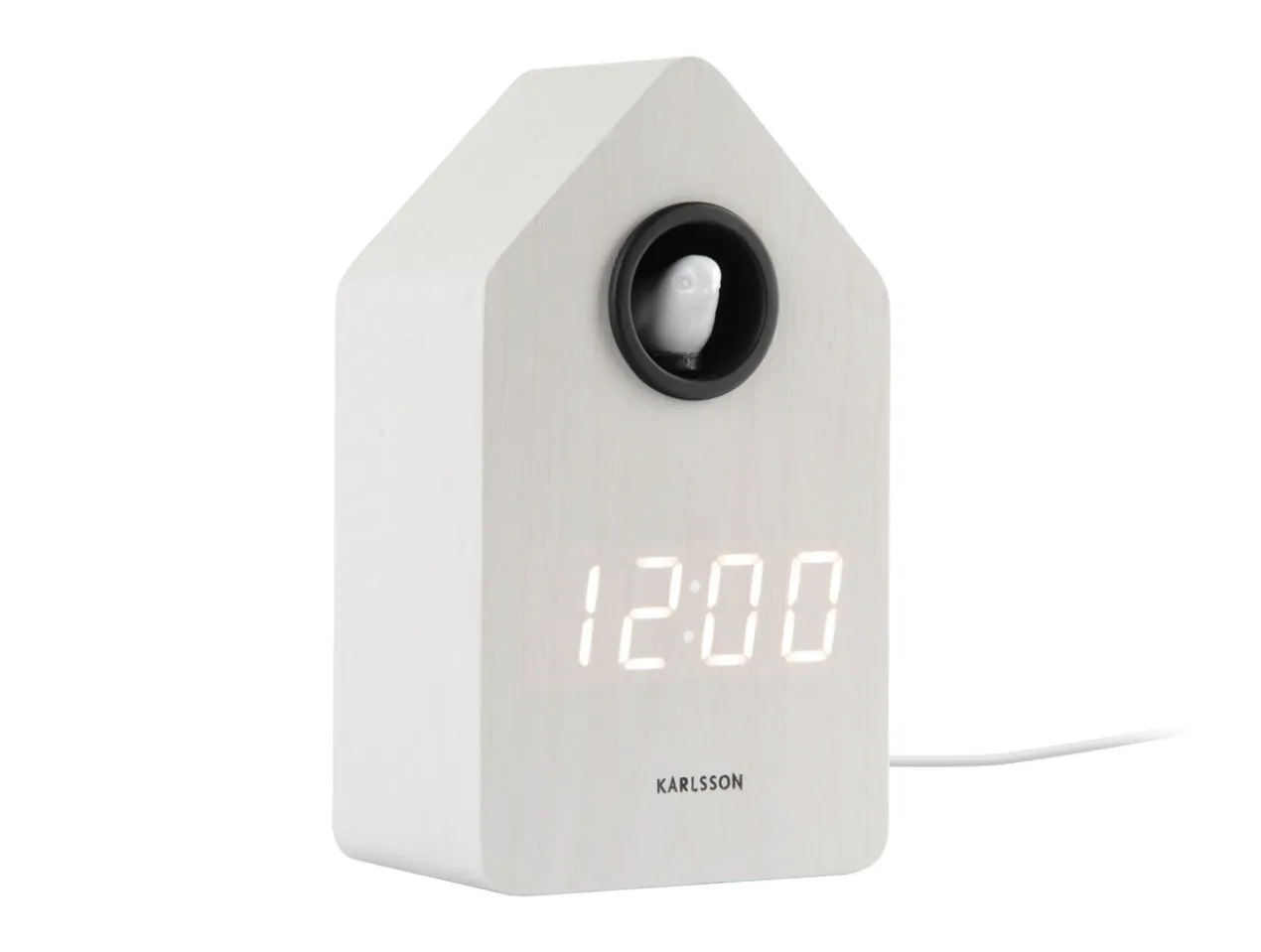 Wekker Cuckoo LED - Wit