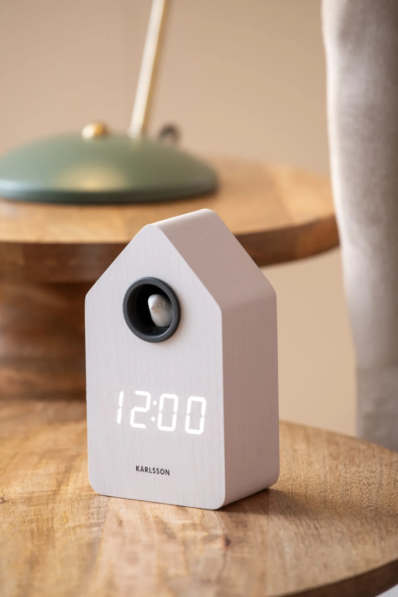 Wekker Cuckoo LED - Wit