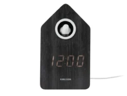 Wekker Cuckoo LED - Zwart hout