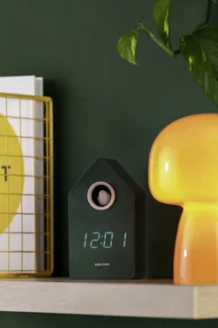 Wekker Koekoek LED Retro groen