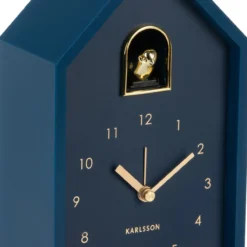 Wekker Modern Cuckoo Oro Donkerblauw