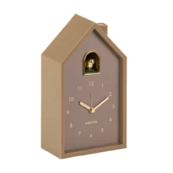 Wekker Modern Cuckoo Oro Mokkabruin